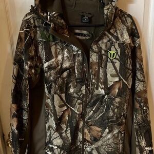 TideWe Camo Hooded Jacket with Logo Medium
